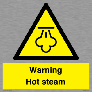 Warning Hot steam